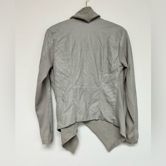 Blank NYC Faux Leather Cotton Moto Jacket Zip Stretch XS​ - Picture 7 of 9